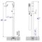 Alfi Brand Polished Chrm Sgl Lvr Flr Mnt Tub Filler Mixer w Hand Held Shower Head AB2180-PC - alternate 10